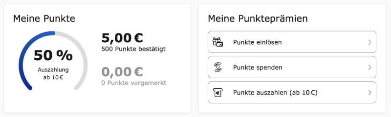 Check24 Punktestand