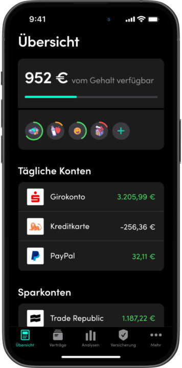 Finanzguru App Übersicht