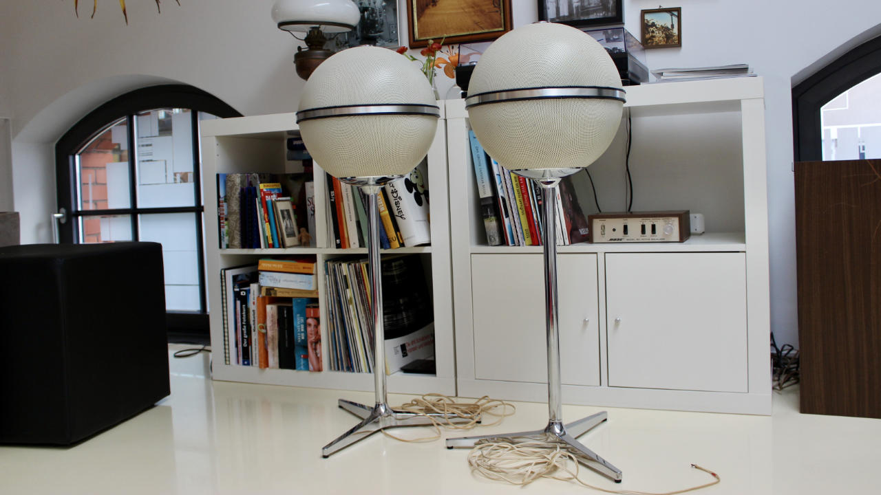 Grundig Audiorama Vintage spherical speakers