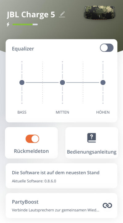 JBL Portable App Test