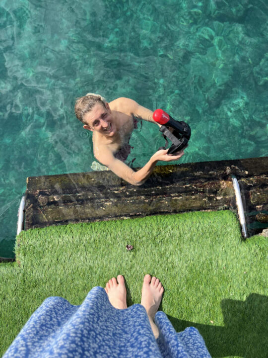 Schnorcheln Lago Pontoon