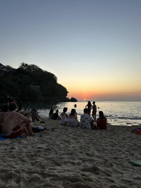 Padang Padang Strand Sonnenuntergang