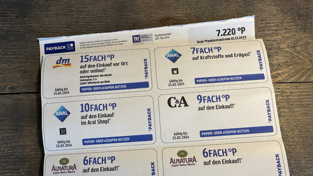 Payback Coupons per Post