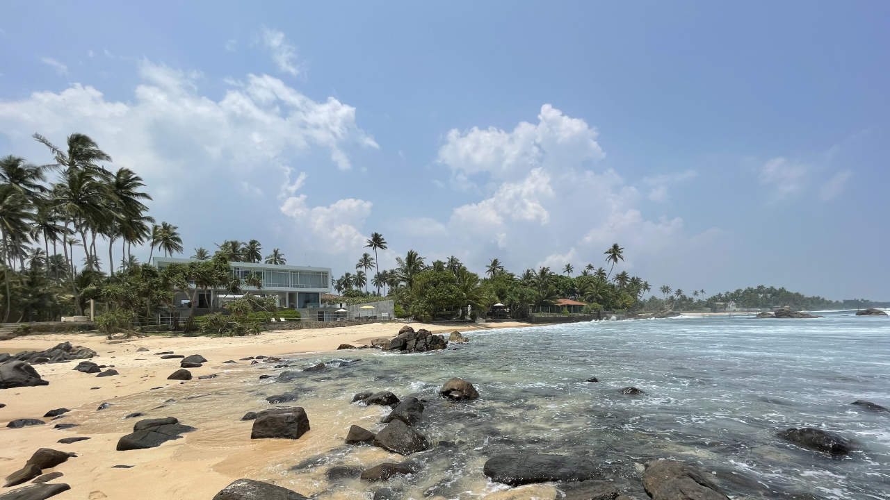 Sielen Diva auf Sri Lanka vom Strand aus