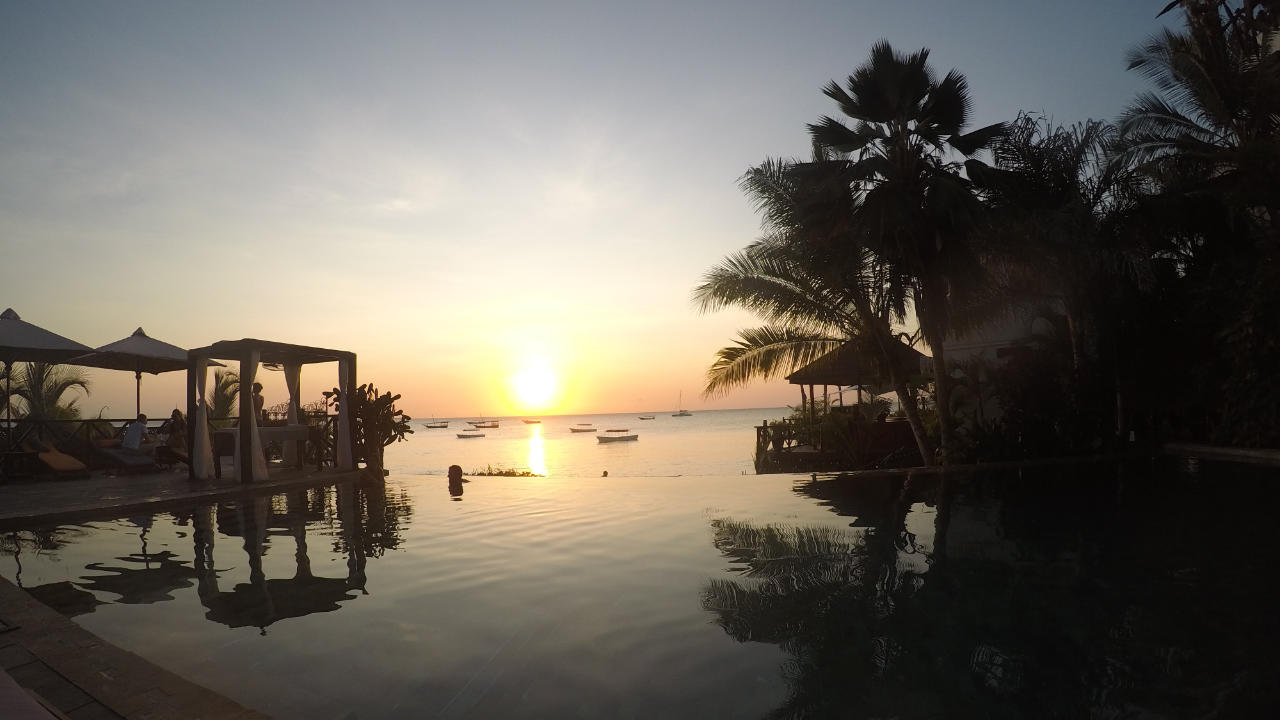 Z-Hotel Sonnenuntergang Sansibar