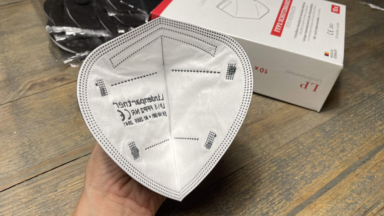 Innenseite FFP2 Maske Lindenpartner